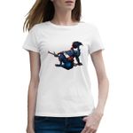 Fashion, accesorii si bijuterii - Femei - Imbracaminte femei - Tricouri si topuri femei - Tricou femei Yasuo Unforgiven League of Legends LoL Game, alb, marime 2XL - Infinity.ro