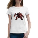 Fashion, accesorii si bijuterii - Femei - Imbracaminte femei - Tricouri si topuri femei - Tricou femei Quake Rage Doom Bethesda Softworks Video, alb, marime 2XL - Infinity.ro