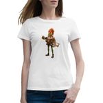 Fashion, accesorii si bijuterii - Femei - Imbracaminte femei - Tricouri si topuri femei - Tricou femei Quake Zelda Girl Arbaleta, alb, marime 2XL - Infinity.ro