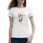 Fashion, accesorii si bijuterii - Femei - Imbracaminte femei - Tricouri si topuri femei - Tricou femei Your Lie in April Poveste de Iubire Vioara Violonista, alb, marime 2XL - Infinity.ro