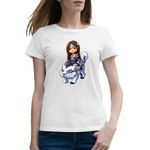 Fashion, accesorii si bijuterii - Femei - Imbracaminte femei - Tricouri si topuri femei - Tricou femei Rylai Crystal Maiden Dota 2 Hero Wolf, alb, marime 2XL - Infinity.ro