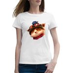 Fashion, accesorii si bijuterii - Femei - Imbracaminte femei - Tricouri si topuri femei - Tricou femei Teemo League of Legends Swift Scout LoL, alb, marime 2XL - Infinity.ro
