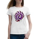 Fashion, accesorii si bijuterii - Femei - Imbracaminte femei - Tricouri si topuri femei - Tricou femei StarCraft 2 Zerg Those about to die I salute you, alb, marime 2XL - Infinity.ro