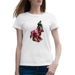 Fashion, accesorii si bijuterii - Femei - Imbracaminte femei - Tricouri si topuri femei - Tricou femei Quake Doom Master Chief Claw Dota Go, alb, marime 2XL - Infinity.ro