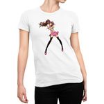 Fashion, accesorii si bijuterii - Femei - Imbracaminte femei - Tricouri si topuri femei - Tricou Femei Persona Rise Kujikawa School Club Music Weeb, alb,  marime 2XL - Infinity.ro