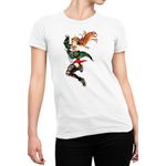 Fashion, accesorii si bijuterii - Femei - Imbracaminte femei - Tricouri si topuri femei - Tricou Femei Persona Sakura Futaba Aggresion Woman, alb,  marime 2XL - Infinity.ro