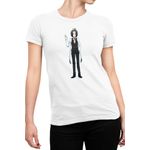 Fashion, accesorii si bijuterii - Femei - Imbracaminte femei - Tricouri si topuri femei - Tricou Femei Twin Star Exorcists Amawaka Unicorn Romance, alb,  marime 2XL - Infinity.ro