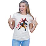 Fashion, accesorii si bijuterii - Femei - Imbracaminte femei - Tricouri si topuri femei - Tricou Femei Wolverine X-Men Spiderman Funny Hug Marvel DC Comics, alb,  marime 2XL - Infinity.ro