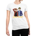 Fashion, accesorii si bijuterii - Femei - Imbracaminte femei - Tricouri si topuri femei - Tricou Femei Prince of Tennis Shuusuke Kunimitsu Free Days Sports, alb,  marime 2XL - Infinity.ro