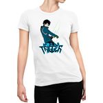 Fashion, accesorii si bijuterii - Femei - Imbracaminte femei - Tricouri si topuri femei - Tricou Femei World Trigger Mikumo Osamu Sword Weeb, alb,  marime 2XL - Infinity.ro
