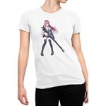 Fashion, accesorii si bijuterii - Femei - Imbracaminte femei - Tricouri si topuri femei - Tricou Femei Trinity Seven Asami Lilith Weapon Revert Reality, alb,  marime 2XL - Infinity.ro