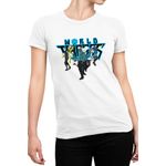 Fashion, accesorii si bijuterii - Femei - Imbracaminte femei - Tricouri si topuri femei - Tricou Femei World Trigger Neighbors Border Anime Otaku, alb,  marime 2XL - Infinity.ro
