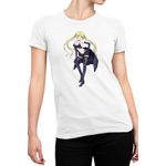 Fashion, accesorii si bijuterii - Femei - Imbracaminte femei - Tricouri si topuri femei - Tricou Femei Trinity Seven Sherlock Lieselotte Detective Loli Girl, alb,  marime 2XL - Infinity.ro