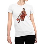Fashion, accesorii si bijuterii - Femei - Imbracaminte femei - Tricouri si topuri femei - Tricou Femei Slam Dunk Miyagi Basketball Hoop Anime, alb,  marime 2XL - Infinity.ro