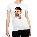 Fashion, accesorii si bijuterii - Femei - Imbracaminte femei - Tricouri si topuri femei - Tricou Femei Slam Dunk Rukawa Kaede Baby Basketball, alb,  marime 2XL - Infinity.ro