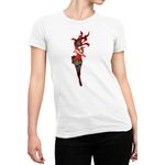 Fashion, accesorii si bijuterii - Femei - Imbracaminte femei - Tricouri si topuri femei - Tricou Femei Persona Yukiko Amagi Fan Traditional Japan, alb,  marime 2XL - Infinity.ro