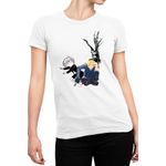 Fashion, accesorii si bijuterii - Femei - Imbracaminte femei - Tricouri si topuri femei - Tricou Femei Oresama Teacher Kurosaki Mafuyu Death Note Ryuk, alb,  marime 2XL - Infinity.ro