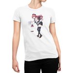 Fashion, accesorii si bijuterii - Femei - Imbracaminte femei - Tricouri si topuri femei - Tricou Femei Trinity Seven Asami Lilith Kurata School Fantasy, alb,  marime 2XL - Infinity.ro