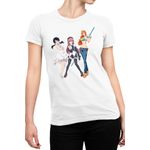 Fashion, accesorii si bijuterii - Femei - Imbracaminte femei - Tricouri si topuri femei - Tricou Femei Trinity Seven One Piece Nami Anime Waifu, alb,  marime 2XL - Infinity.ro