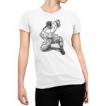 Fashion, accesorii si bijuterii - Femei - Imbracaminte femei - Tricouri si topuri femei - Tricou Femei Terra Formers Hizamaru Akari Terranium, alb,  marime 2XL - Infinity.ro