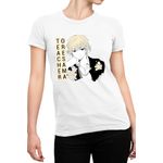 Fashion, accesorii si bijuterii - Femei - Imbracaminte femei - Tricouri si topuri femei - Tricou Femei Oresama Teacher Natsuo Manga Flowers Feminine, alb,  marime 2XL - Infinity.ro