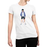 Fashion, accesorii si bijuterii - Femei - Imbracaminte femei - Tricouri si topuri femei - Tricou Femei Prince of Tennis Echizen Ryouma Rookie Japan, alb,  marime 2XL - Infinity.ro