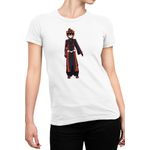 Fashion, accesorii si bijuterii - Femei - Imbracaminte femei - Tricouri si topuri femei - Tricou Femei Twin Star Horror Enmadou Monsters Youkai Action, alb,  marime 2XL - Infinity.ro