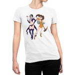 Fashion, accesorii si bijuterii - Femei - Imbracaminte femei - Tricouri si topuri femei - Tricou Femei Seven Deadly Sins Diane Merlin, alb,  marime 2XL - Infinity.ro