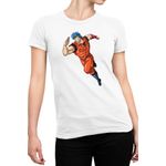 Fashion, accesorii si bijuterii - Femei - Imbracaminte femei - Tricouri si topuri femei - Tricou Femei Toriko Four Heavenly Kings Akirameru na, alb,  marime 2XL - Infinity.ro