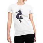 Fashion, accesorii si bijuterii - Femei - Imbracaminte femei - Tricouri si topuri femei - Tricou Femei Trinity Seven Kannazuki Arin Magic, alb,  marime 2XL - Infinity.ro