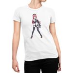 Fashion, accesorii si bijuterii - Femei - Imbracaminte femei - Tricouri si topuri femei - Tricou Femei Trinity Seven Asami Lilith Metaverse Alter Universe, alb,  marime 2XL - Infinity.ro