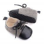 Fashion, accesorii si bijuterii - Copii - Incaltaminte copii - Pantofi copii - Pantofi eleganti SuperBaby, Model AL 20224 ZigZag, Textil, Pentru bebelusi, Baieti, 9-12 luni, Negru cu alb, 20 - Infinity.ro