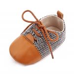 Fashion, accesorii si bijuterii - Copii - Incaltaminte copii - Pantofi copii - Pantofi eleganti SuperBaby, Model AL 19976 ZigZag, Pentru bebelusi, Textil, Baieti, 3-6 luni, Multicolor, 18 - Infinity.ro