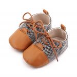 Fashion, accesorii si bijuterii - Copii - Incaltaminte copii - Pantofi copii - Pantofi eleganti SuperBaby, Model AL 19976 ZigZag, Pentru bebelusi, Textil, Baieti, 3-6 luni, Multicolor, 18 - Infinity.ro