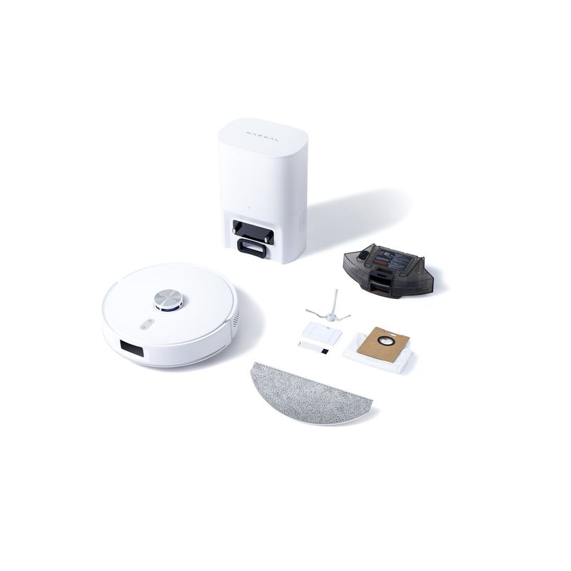 Electronice si Electrocasnice - Ingrijirea locuintei - Aspiratoare - Robot de aspirare Narwal Freo S CP-ZD-A00198-00-00, 8000 Pa, baterie 3200mAh, Narwal APP Freo Advice, Alb - Infinity.ro