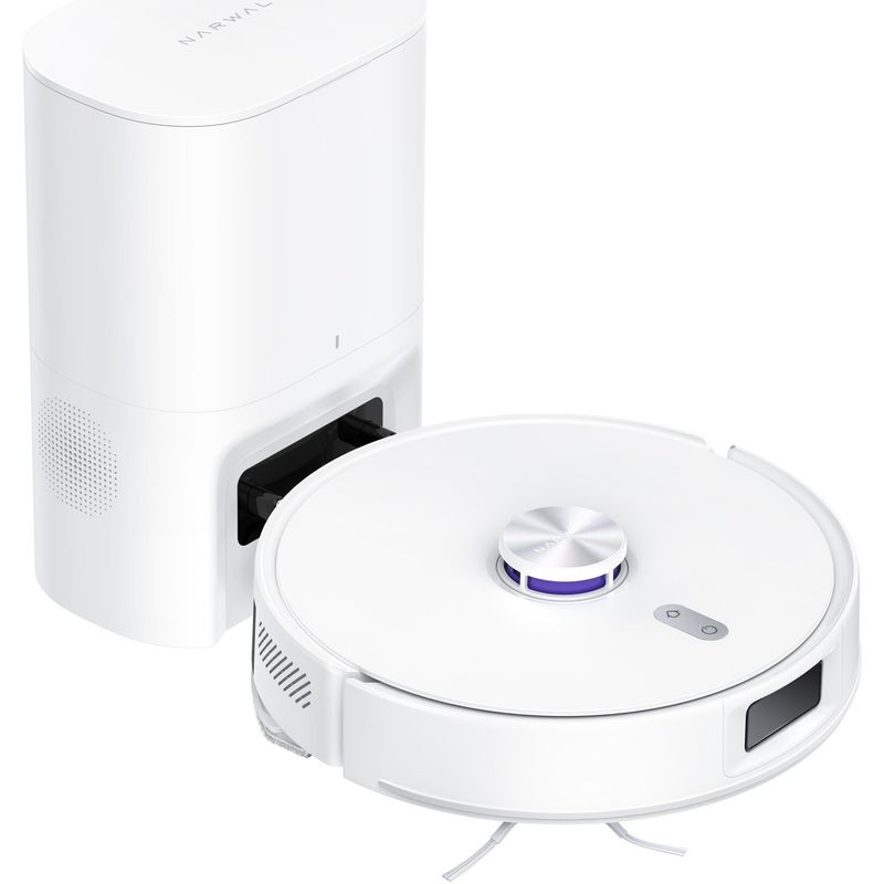 Electronice si Electrocasnice - Ingrijirea locuintei - Aspiratoare - Robot de aspirare Narwal Freo S CP-ZD-A00198-00-00, 8000 Pa, baterie 3200mAh, Narwal APP Freo Advice, Alb - Infinity.ro