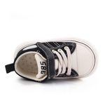Fashion, accesorii si bijuterii - Copii - Incaltaminte copii - Sneakers si tenisi copii - Tenisi Superbaby, Peste Glezna, Casual, Textil, Baieti, Fete, Siret, Alb, Negru, 19 - Infinity.ro