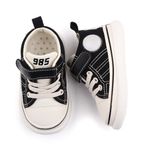 Fashion, accesorii si bijuterii - Copii - Incaltaminte copii - Sneakers si tenisi copii - Tenisi Superbaby, Peste Glezna, Casual, Textil, Baieti, Fete, Siret, Alb, Negru, 19 - Infinity.ro