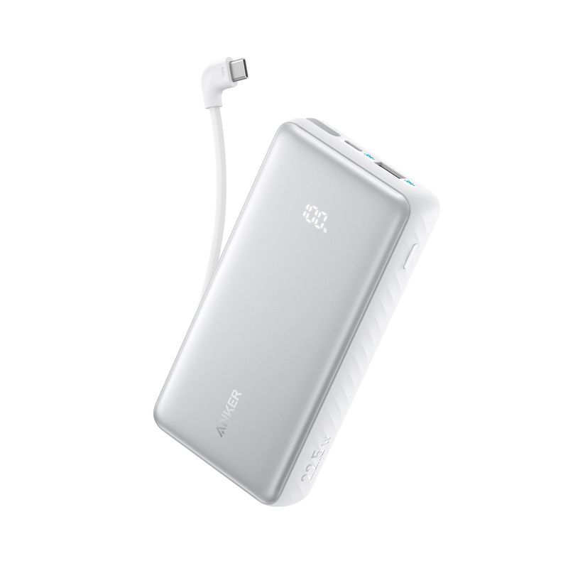 Laptop, Telefoane si Tablete - Telefoane mobile si accesorii - Accesorii Telefoane - Baterii externe - Baterie externa Anker Zolo 10.000 mAh, 22.5W, cablu USB-C inclus, USB-C, USB-A, Alb - Infinity.ro