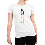 Fashion, accesorii si bijuterii - Femei - Imbracaminte femei - Tricouri si topuri femei - Tricou Femei Prince of Tennis Momoshiro Sports Shounen School, alb,  marime 2XL - Infinity.ro