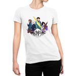 Fashion, accesorii si bijuterii - Femei - Imbracaminte femei - Tricouri si topuri femei - Tricou Femei World Trigger Logo Anime Sci-fi Otaku Action Shounen, alb,  marime 2XL - Infinity.ro