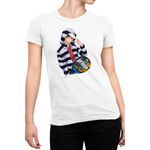 Fashion, accesorii si bijuterii - Femei - Imbracaminte femei - Tricouri si topuri femei - Tricou Femei Prince of Tennis Echizen Ryouma Manga Training Ball, alb,  marime 2XL - Infinity.ro