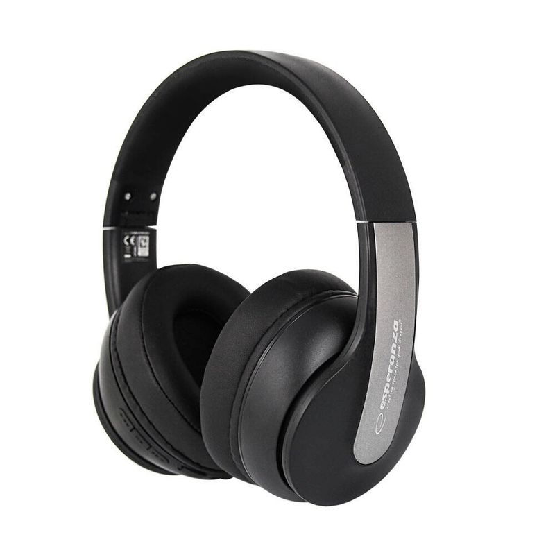 TV, Audio-Video si Foto - Portabile audio - Casti audio - Casti wireless, Esperanza EH240, Bluetooth 5.3, reducere activa a zgomotului, negru - Infinity.ro
