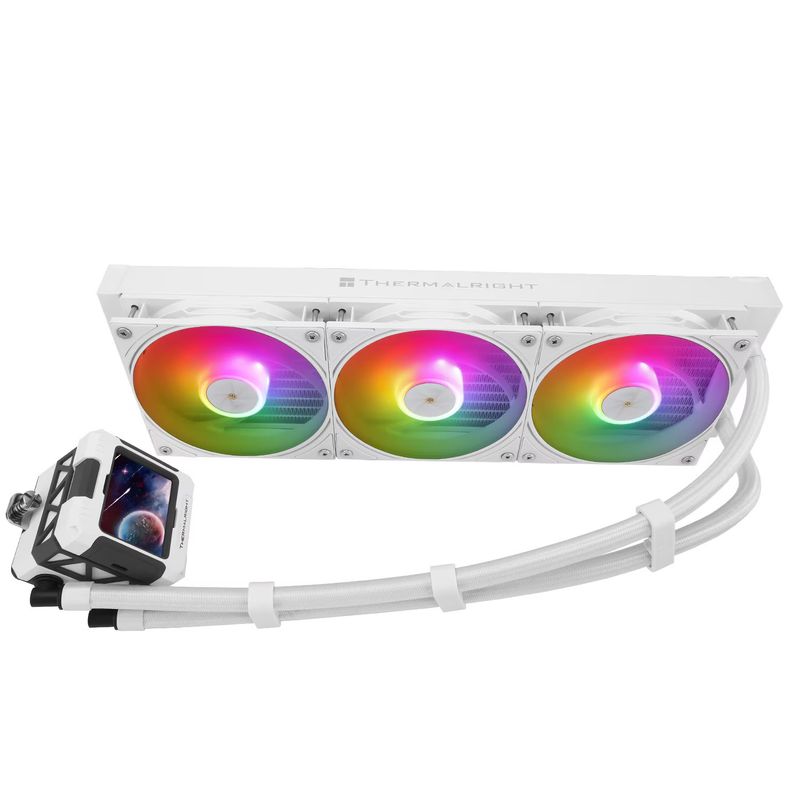 PC, gaming si accesorii - Componente PC - Coolere si Ventilatoare PC - Coolere Procesor - Cooler Thermalright „Frozen Warframe 360 White Argb„ racire cu lichid, 3 x 120mm, 2000 rpm, ARGB, alb - Infinity.ro