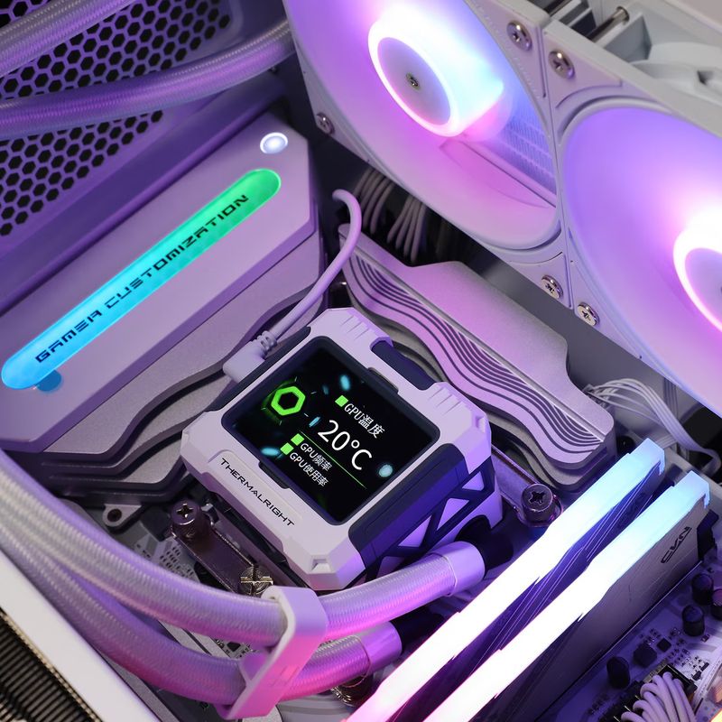 PC, gaming si accesorii - Componente PC - Coolere si Ventilatoare PC - Coolere Procesor - Cooler Thermalright „Frozen Warframe 360 White Argb„ racire cu lichid, 3 x 120mm, 2000 rpm, ARGB, alb - Infinity.ro