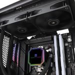 PC, gaming si accesorii - Componente PC - Coolere si Ventilatoare PC - Coolere Procesor - Cooler Thermalright „Frozen Prism 240 Black”, racire cu lichid, 2 x 120mm, 1850 rpm, fara LED, negru - Infinity.ro