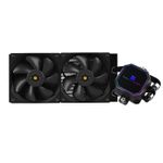 PC, gaming si accesorii - Componente PC - Coolere si Ventilatoare PC - Coolere Procesor - Cooler Thermalright „Frozen Prism 240 Black”, racire cu lichid, 2 x 120mm, 1850 rpm, fara LED, negru - Infinity.ro