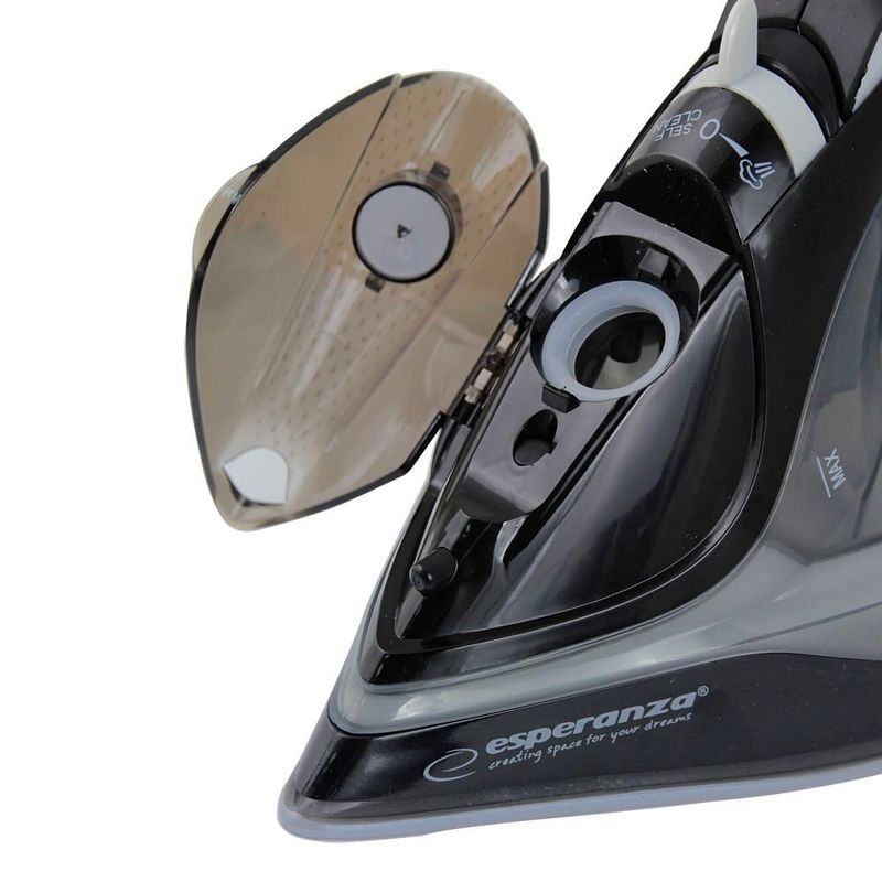 Electronice si Electrocasnice - Ingrijirea tesaturilor - Fiare de calcat - Fier de calcat cu abur Esperanza, 2600 W, talpa ceramica, gri/negru, rezervor 0.3 l - Infinity.ro