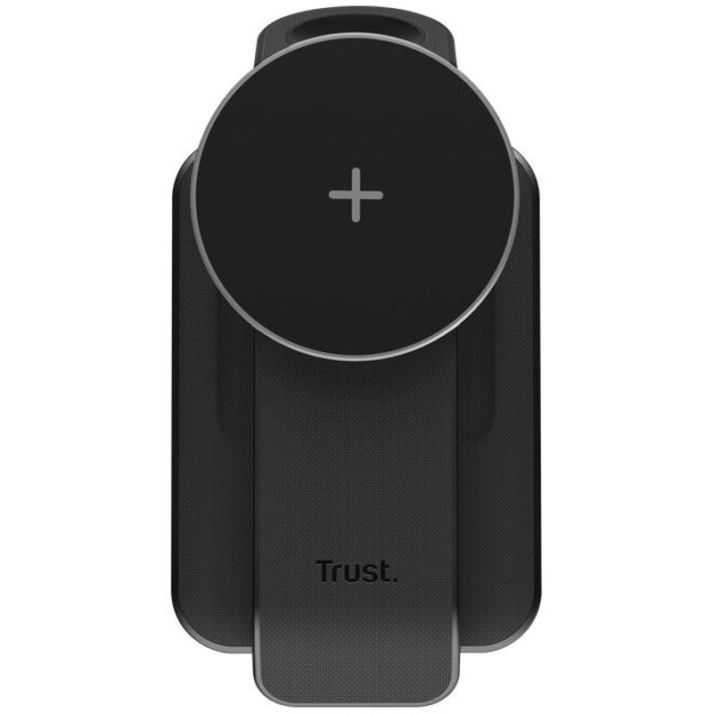 Laptop, Telefoane si Tablete - Telefoane mobile si accesorii - Accesorii Telefoane - Incarcatoare telefoane - Incarcator wireless magnetic Trust VIRO 3-in-1, 15W, smartphone, earphones, smartwatch, Negru - Infinity.ro