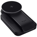 Laptop, Telefoane si Tablete - Telefoane mobile si accesorii - Accesorii Telefoane - Incarcatoare telefoane - Incarcator wireless magnetic Trust VIRO 3-in-1, 15W, smartphone, earphones, smartwatch, Negru - Infinity.ro